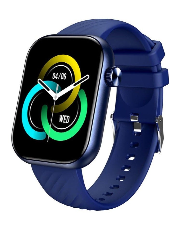 إيتيل 270 mAh itel O15 (2.01") LCD Display Smart Watch, 480 Nits Brightness, 7 Days Battery Life, Heart Rate & Blood Oxygen Monitoring,12 months warranty, IP68 Waterproof with Multisport Modes (Blue) blue - Image 1
