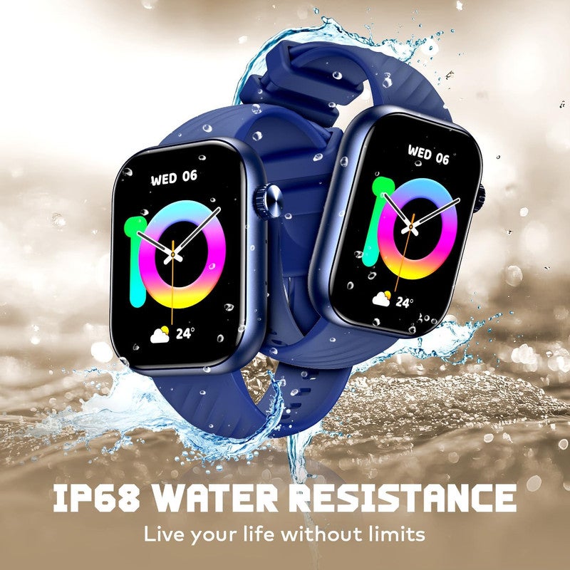 إيتيل 270 mAh itel O15 (2.01") LCD Display Smart Watch, 480 Nits Brightness, 7 Days Battery Life, Heart Rate & Blood Oxygen Monitoring,12 months warranty, IP68 Waterproof with Multisport Modes (Blue) blue - Image 4