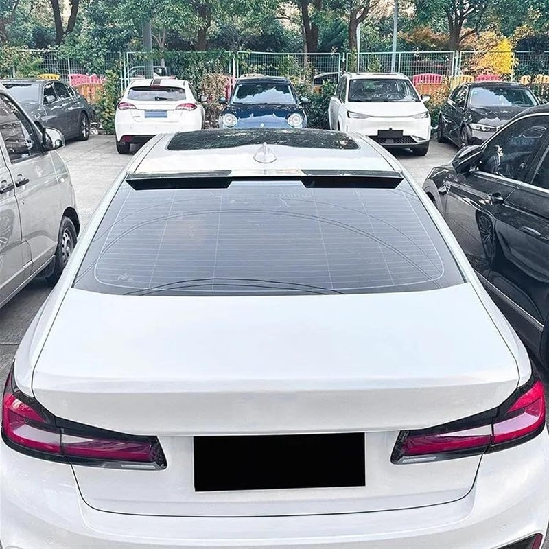 QASULER Carbon Look Rear Bumper Spoiler - Image 5