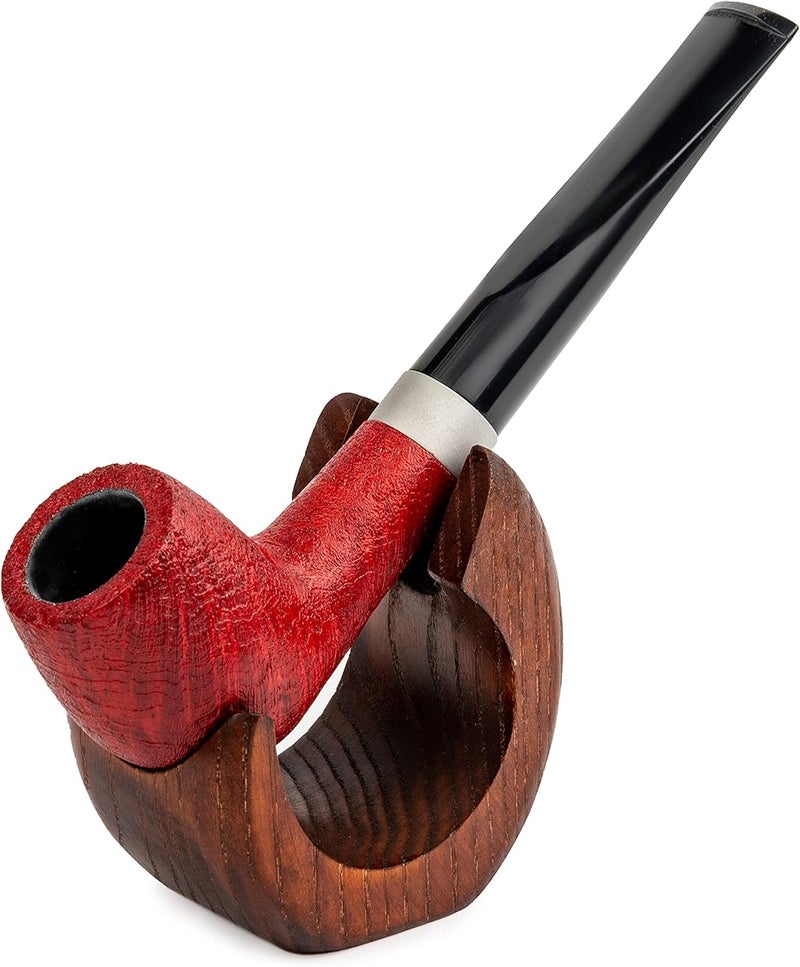 Dr Watson - Wooden Pipe Stand -SNAIL - For 1 Tobacco Pipe, Handmade from Solid Wood - Image 2