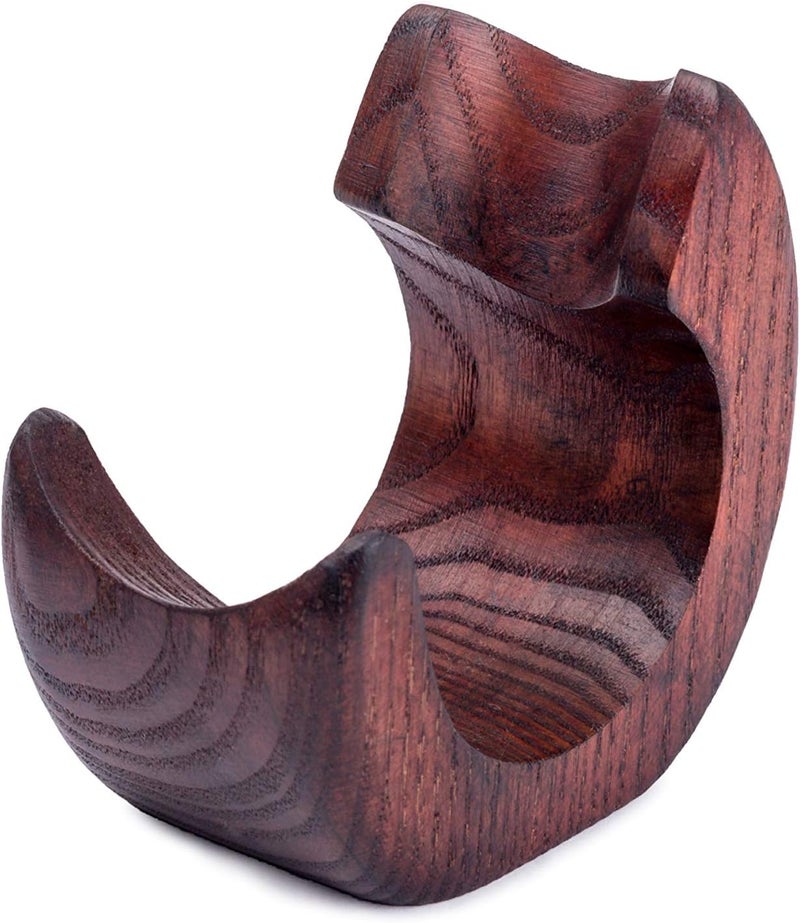 Dr Watson - Wooden Pipe Stand -SNAIL - For 1 Tobacco Pipe, Handmade from Solid Wood - Image 1