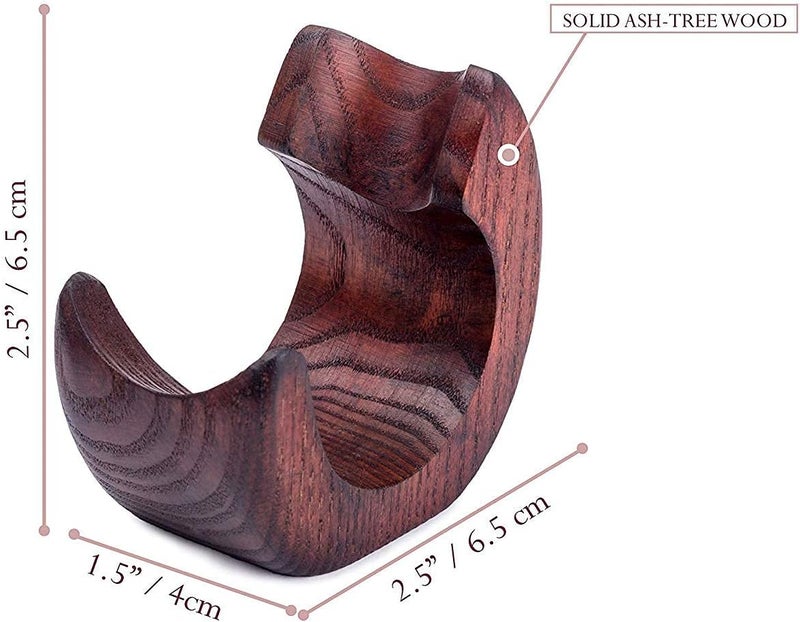 Dr Watson - Wooden Pipe Stand -SNAIL - For 1 Tobacco Pipe, Handmade from Solid Wood - Image 5