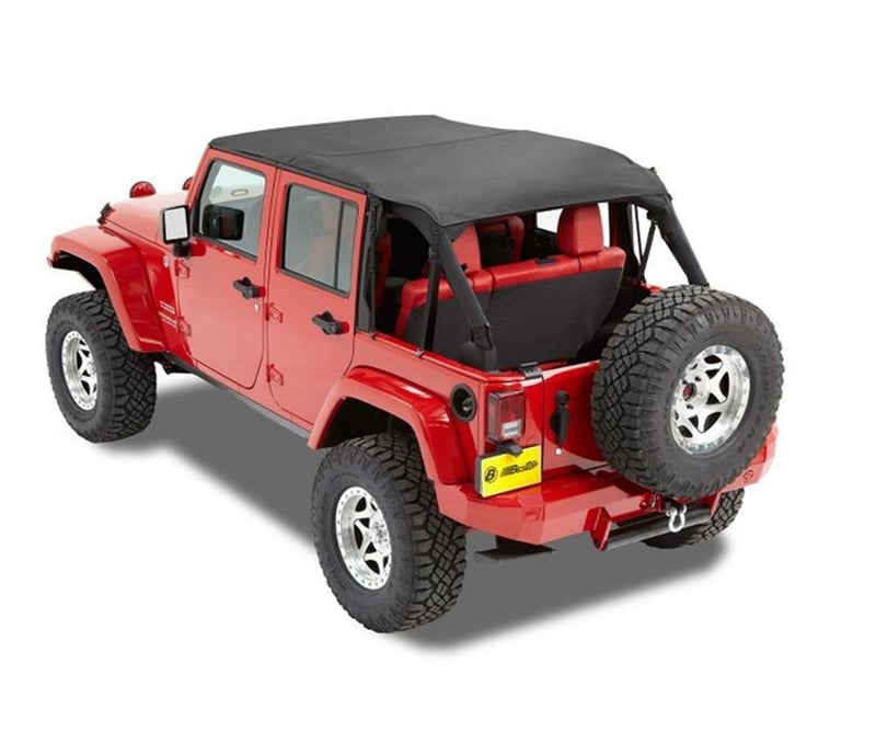 Bestop 5259435 Black Diamond SafariStyle Bikini Top for 20102018 Wrangler JK Unlimited