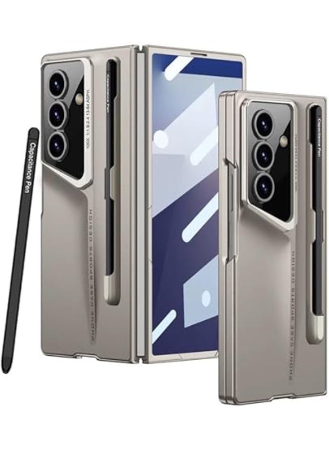 Fekra Premium For Samsung Galaxy Z Fold 7 5G Case with Stylus PC + Tempered Glass Slim Phone Cover For Z Fold7 - Image 1