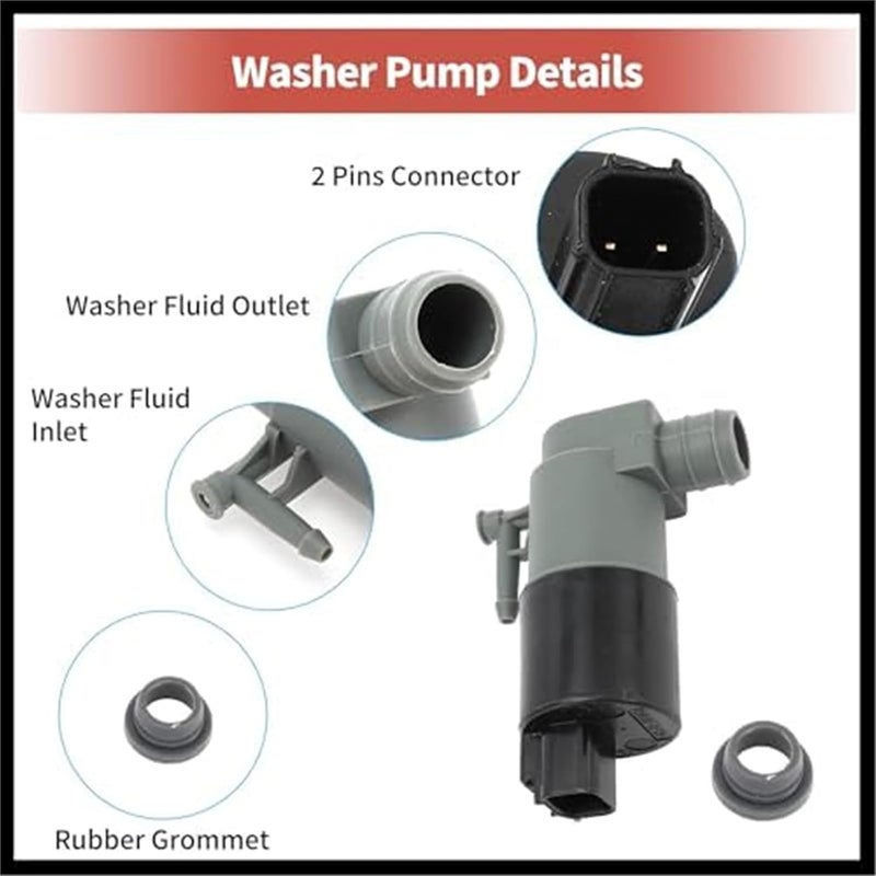 DEMULAX Windshield Washer Pump for Toyota Yaris 2014-2017 - Image 4