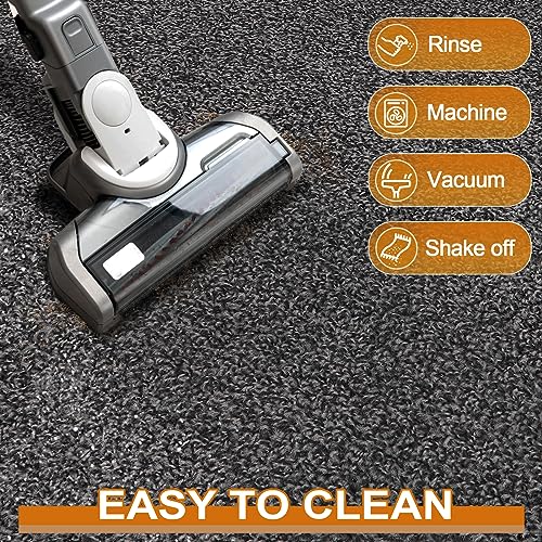 Mibao Front Door Mat, Dirt Trapper Welcome Mat for Outdoor Indoor, Non-Slip Waterproof Doormat, Durable Machine Washable Low Profile Entry Rug for Back Door Outside Patio Porch, 36" x 24", Grey - Image 4