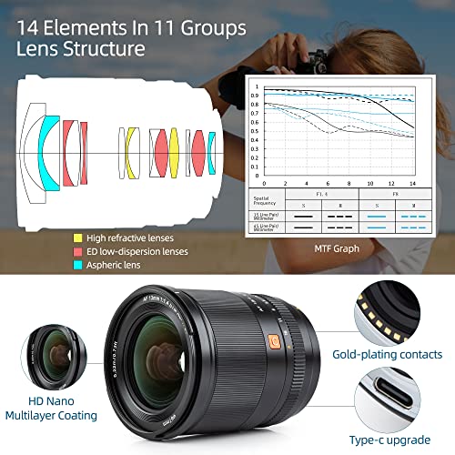 VILTROX 13mm F1.4 XF تركيز تلقائي بعدسة زاوية واسعة للغاية تدعم تركيز العين واكتشاف الوجه لكاميرا فوجي فيلم X-Mount X-Pro2 X-Pro3 X-E3 X-E4 X-A10 X-A3 X-A5 X-A7 X-S10 X-T20 X-T3 X-T4 X-T1 X-E2S - Image 5