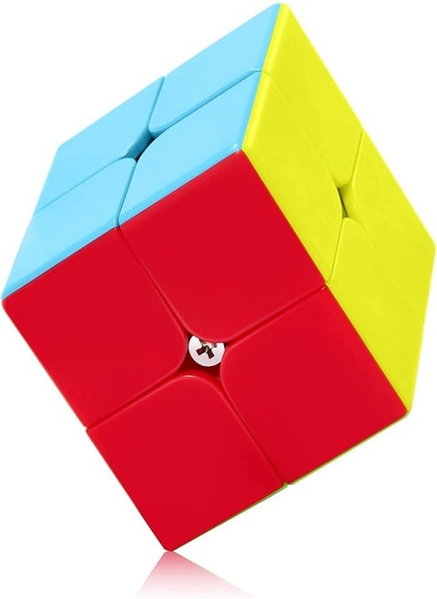 Speed Cube 2X2 Fast Cube - Fast Smooth Turning - Solid Durable & Stickerless Frosted, Best 3D Puzzle Toy - Turns Quicker