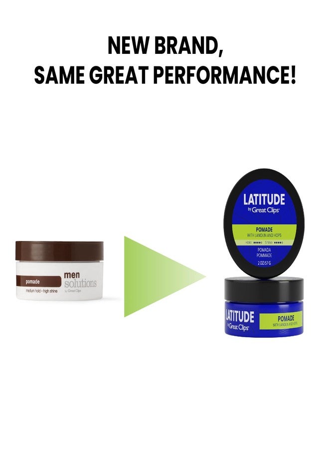 GREAT CLIPS LATITUDE Pomade | Hair Gel for Men | High Hold + High Shine | 2oz - Image 2