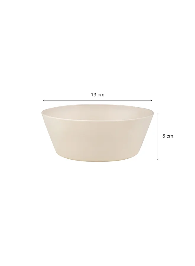 Citron Set of 4 Unbreakable Bowls 100% Organic, Reusable, Biodegradable, Environment Friendly And Unbreakable - Pink/Cream