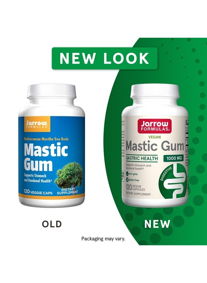 jarrow formulas Mastic Gum 1000 mg - for Gastric Health - 120 Veggie Caps - Naturally Sourced Formula Supporting Stomach & Duodenal Health - Dietary Supplement - 60 Servings - Vegan - Image 2