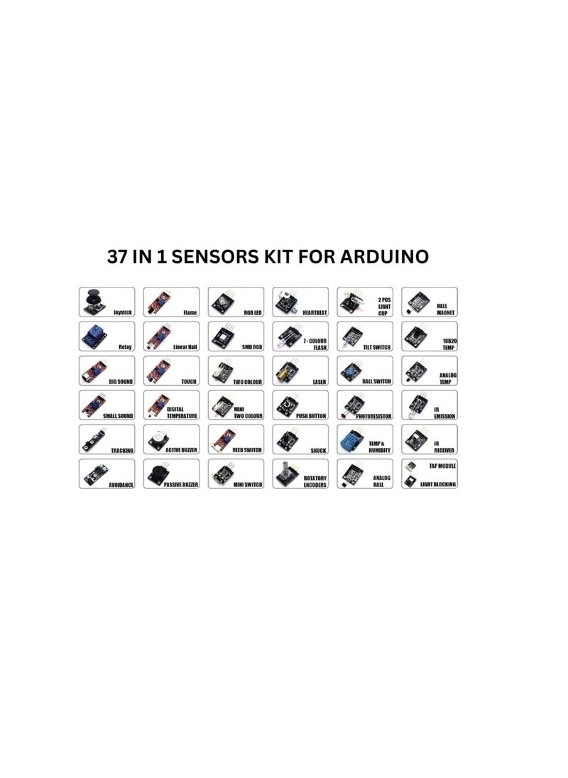Generic - Arduino Sensor Advanced Kit - 37 Modules - Image 1