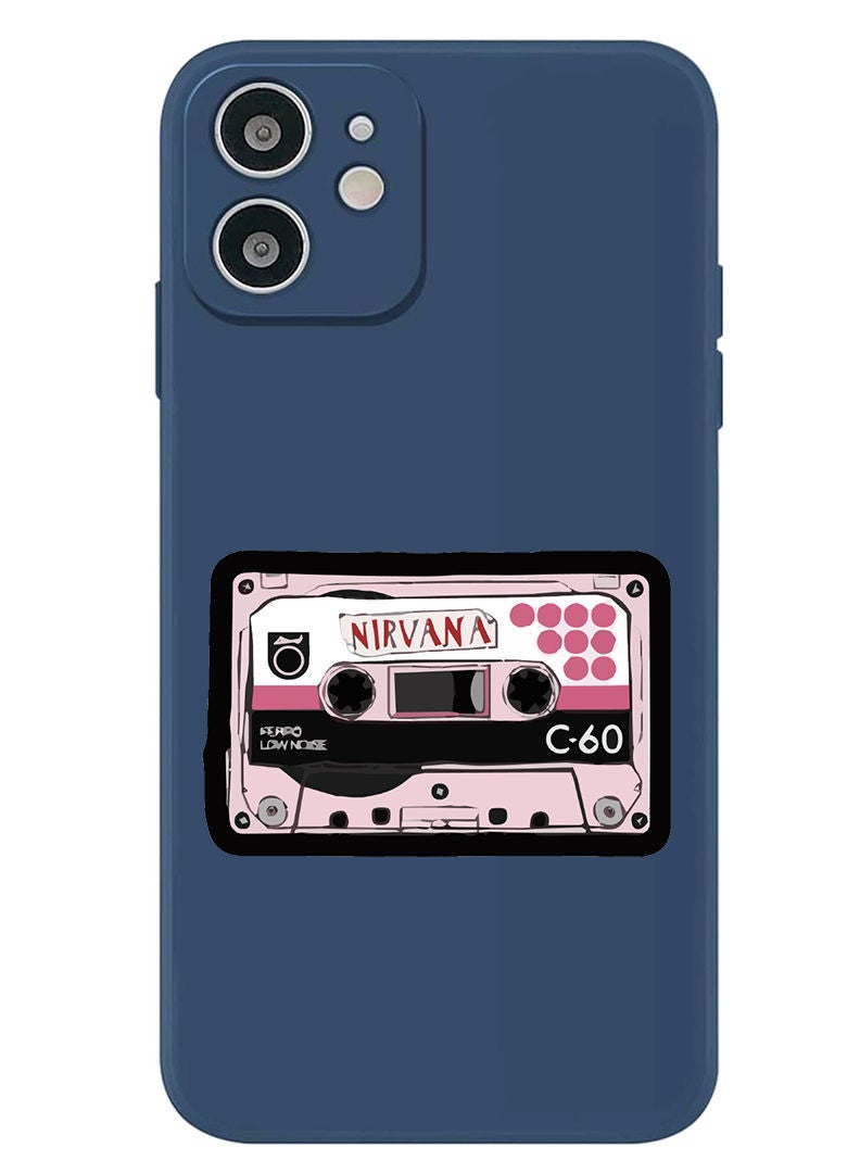 Theodor Protective Slim Fit Case Liquid Silicone Cover with Full Body Protection Anti-Scratch Shockproof Case For iPhone 12 Blue  - Nirvana - Image 1