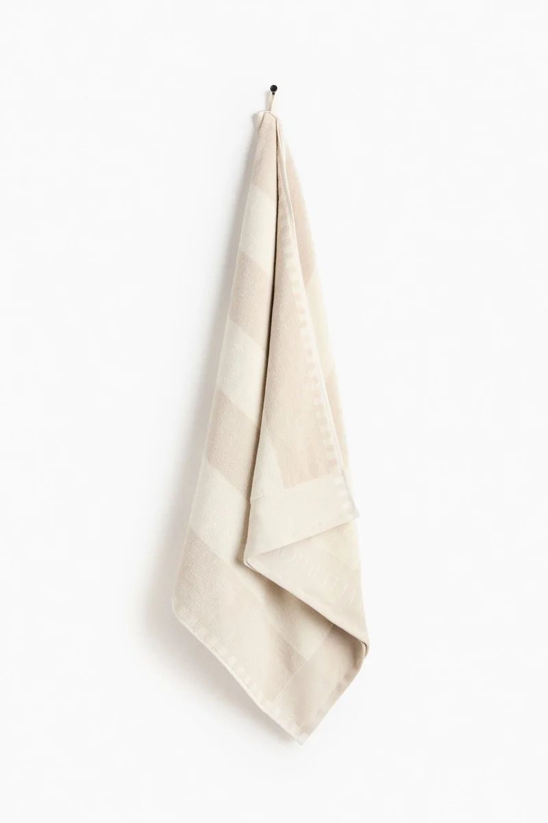 H&M Striped cotton beach towel