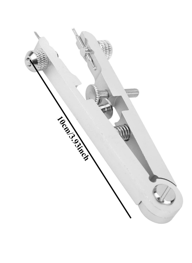 Generic - 6825 Spring Bar Plier Tool Set Watch Repair Tool 8 Tips Pins Adjust Spring Bar Tweezer Repair Watchband Watchmaker Replace Removing Chain Tool (Silver) - Image 1