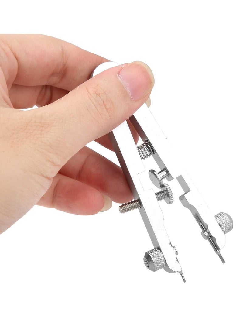 Generic - 6825 Spring Bar Plier Tool Set Watch Repair Tool 8 Tips Pins Adjust Spring Bar Tweezer Repair Watchband Watchmaker Replace Removing Chain Tool (Silver) - Image 1