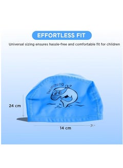 ENDLESS  Comfortable PU Swimming Cap with Cartoon Design | Elastic Waterproof Swimming Cap for Long and Short Hair with Thicker Edge | Kid's Size | Material : PU  - Image 3