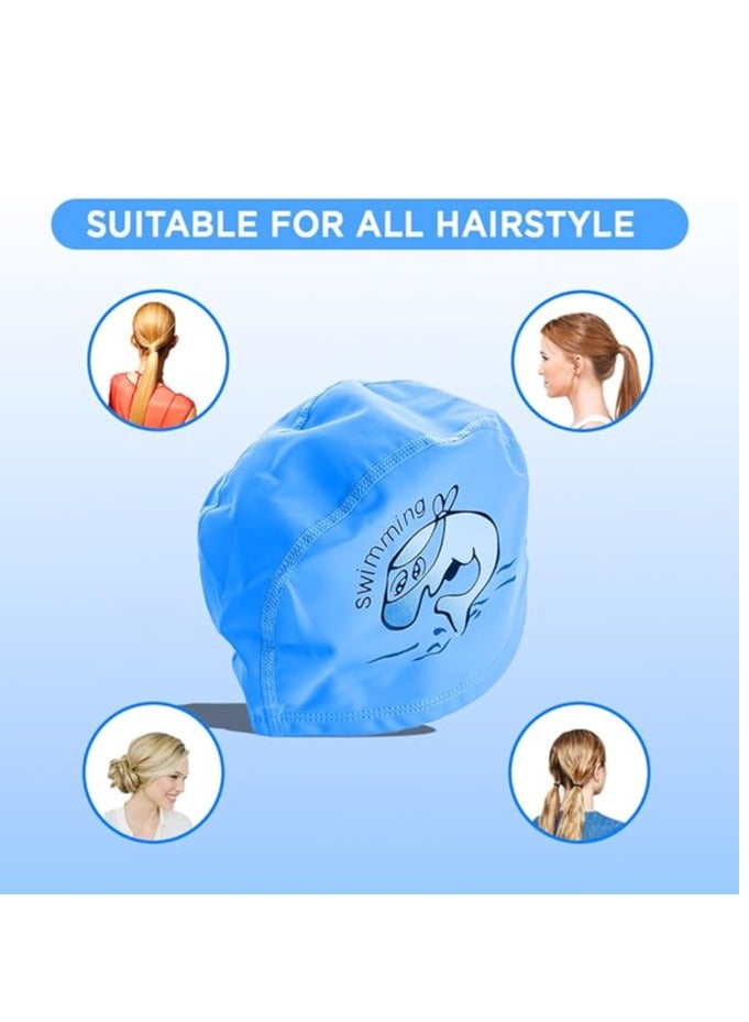 ENDLESS  Comfortable PU Swimming Cap with Cartoon Design | Elastic Waterproof Swimming Cap for Long and Short Hair with Thicker Edge | Kid's Size | Material : PU  - Image 5