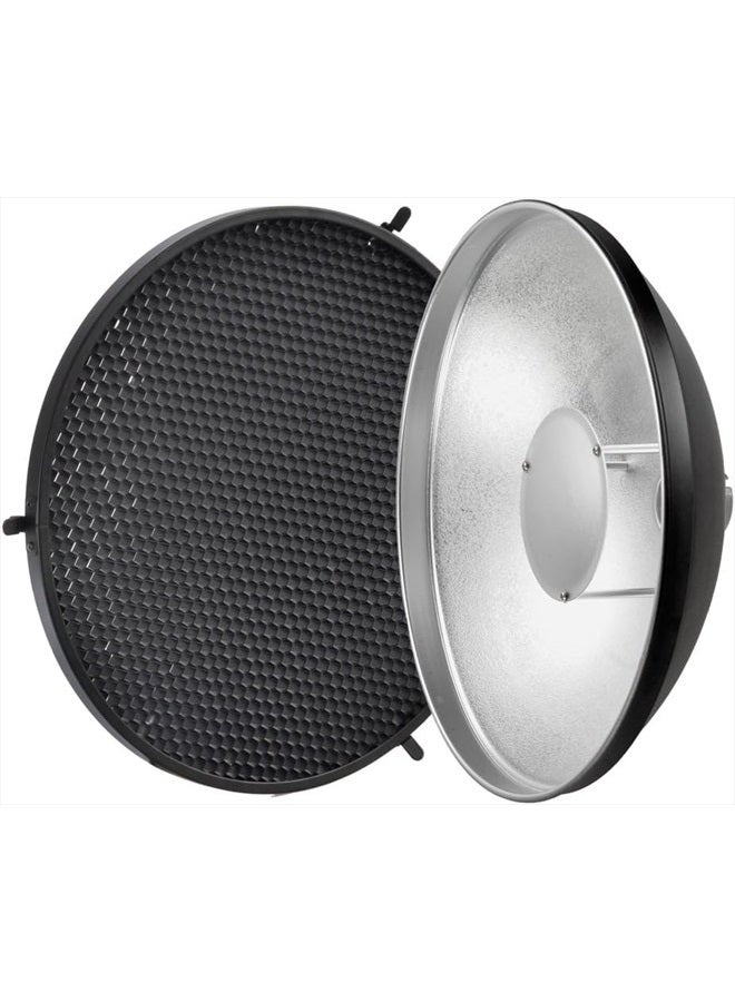 Godox Godox AD-S3 Beauty Dish Reflector with Honeycomb Cover for Godox AD200PRO AD200 Pocket Flash Godox AD180 AD360 AD360II Flash Speedlite - Including Cleaning Kit - Image 3