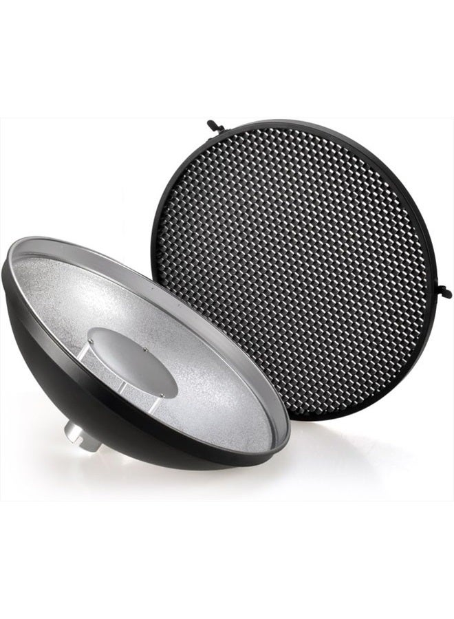 Godox Godox AD-S3 Beauty Dish Reflector with Honeycomb Cover for Godox AD200PRO AD200 Pocket Flash Godox AD180 AD360 AD360II Flash Speedlite - Including Cleaning Kit - Image 2