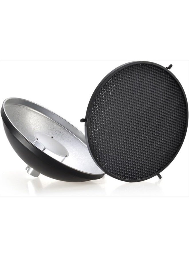 Godox Godox AD-S3 Beauty Dish Reflector with Honeycomb Cover for Godox AD200PRO AD200 Pocket Flash Godox AD180 AD360 AD360II Flash Speedlite - Including Cleaning Kit - Image 4