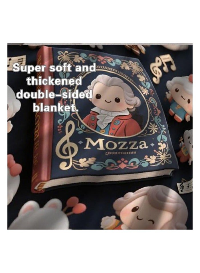 general Flannel thin blanket (warm and comfortable, suitable for sleep, gaming, dust removal and sandproof) 150cm*200cm - 1178 - Image 5