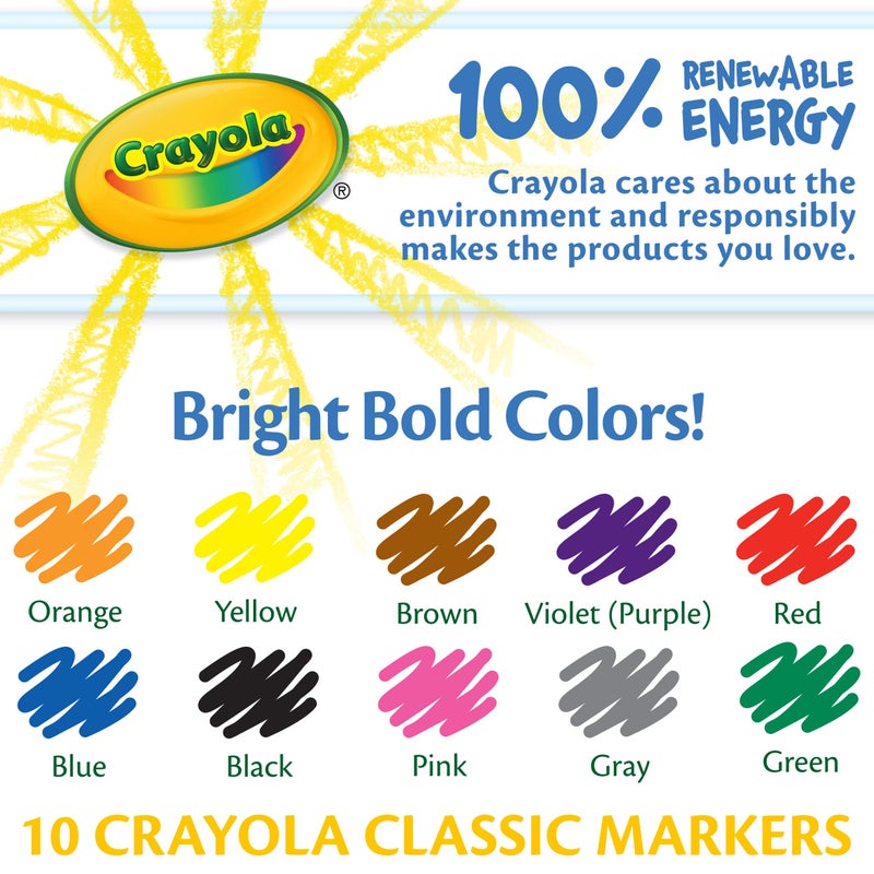 Crayola Fine Line Markers Classpack (200ct), Markers for Kids, Teacher Classroom Must Have, Back to School, Bulk Markers For School - Image 5