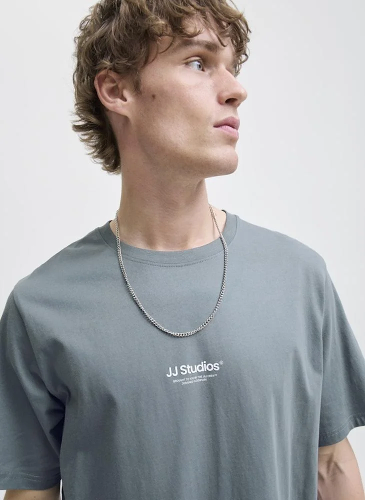JACK & JONES  Studio Crew Neck Regular Fit T-Shirt for Men | Best Price UAE