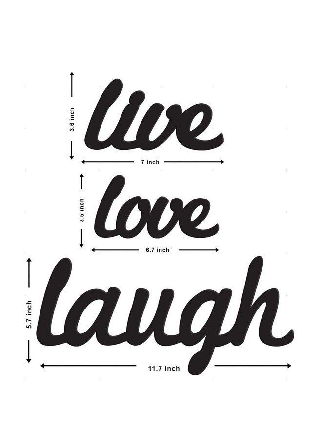 Art Street Live Love Laugh MDF Plaque Painted Cutout Ready To Hang Home Decor Wall Art, Valentine Day Gift -Black - pzsku/ZDB564194E65AC87AA4D2Z/45/_/1740982857/52486e7a-f867-4b5d-8a77-2fb9ef64ade3