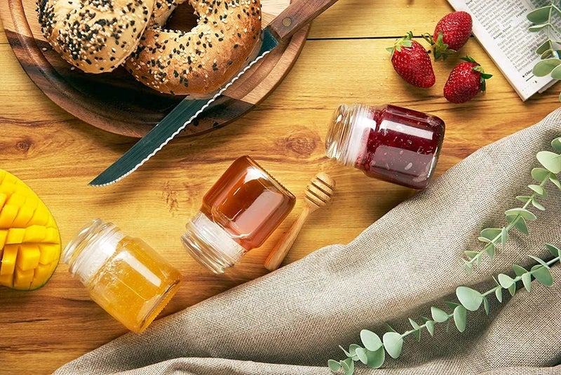 CROCO JAR 145ml Spice Storage Glass Jar, Kitchen Storage Jars, Honey Jar and Container, Spice Masala Jar - Airtight Lid with Rubberised Silicone Stopper (Pop Jar, 145ml, Set Of 4) - Image 4