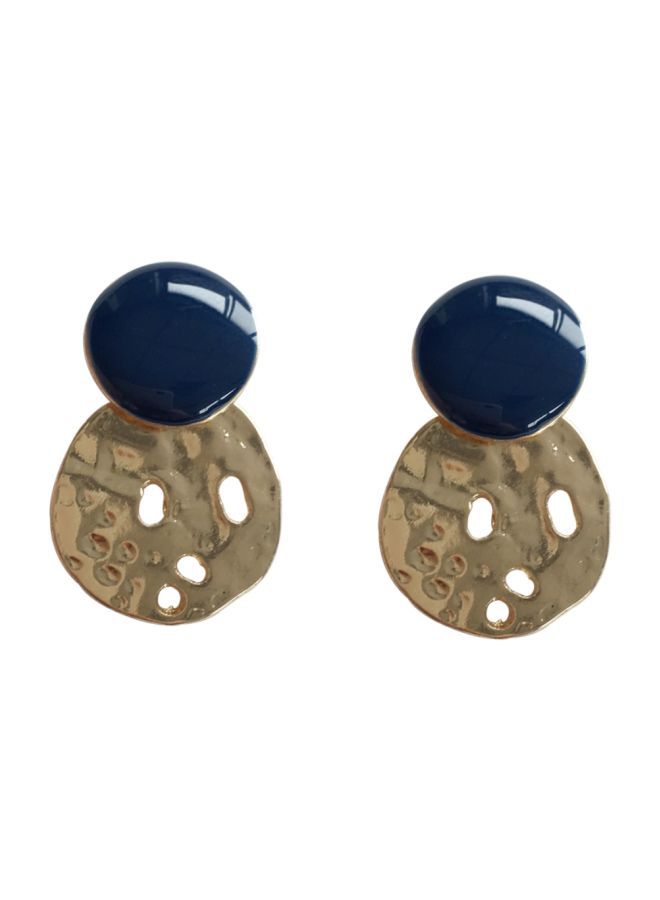 NIBEMINENT 925 Sterling Silver Disc Design Earrings  - Image 1