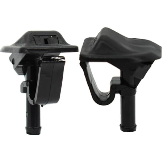 Shibeiparts 2-PACK 55156728AB Windshield Washer Nozzles Wiper Spray Jet Nozzle Windshield Washer Fit For Jeep Wrangler JK 2002-2012 TJ 2002-2006 - Image 2