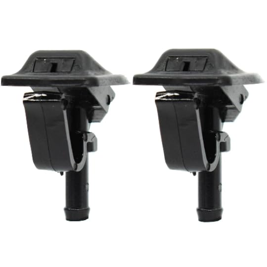 Shibeiparts 2-PACK 55156728AB Windshield Washer Nozzles Wiper Spray Jet Nozzle Windshield Washer Fit For Jeep Wrangler JK 2002-2012 TJ 2002-2006 - Image 3
