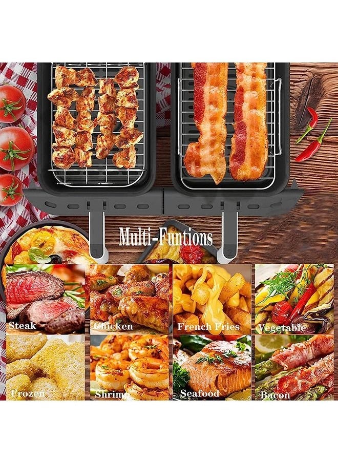Arabest - 2 Pack Air Fryer Rack Air Fryer Accessories Compatible with Ninja Food Dual Zone Air Fryer [af300uk] [af400uk] 304 Stainless Steel - Image 1