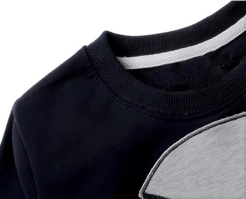 CM-Kid Little Boys' Elephant Long Sleeve T-shirt Cartoon Head Sweatshirt, Black, 3T - Image 4
