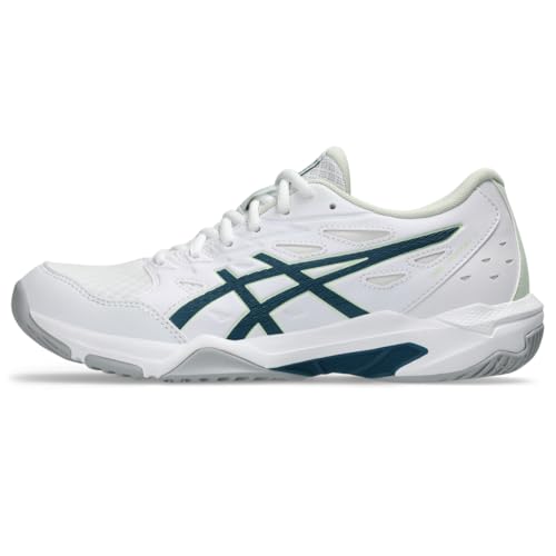ASICS Womens GelRocket 11 Volleyball Shoes 95 WhiteInk Teal - Image 1
