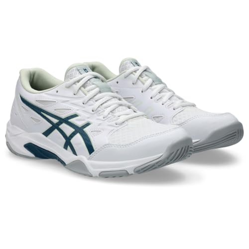 ASICS Womens GelRocket 11 Volleyball Shoes 95 WhiteInk Teal - Image 3