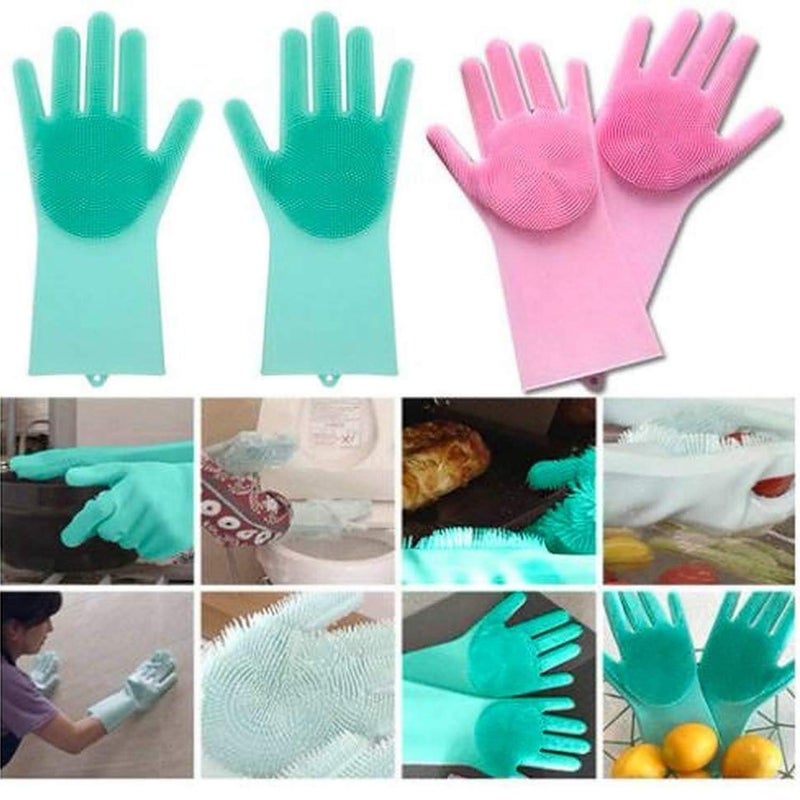 IONIX Silicone Hand Gloves, Gloves for Dish Washing, Kitchen gloves, Gloves for Cleaning, Pack of 01 - Image 4
