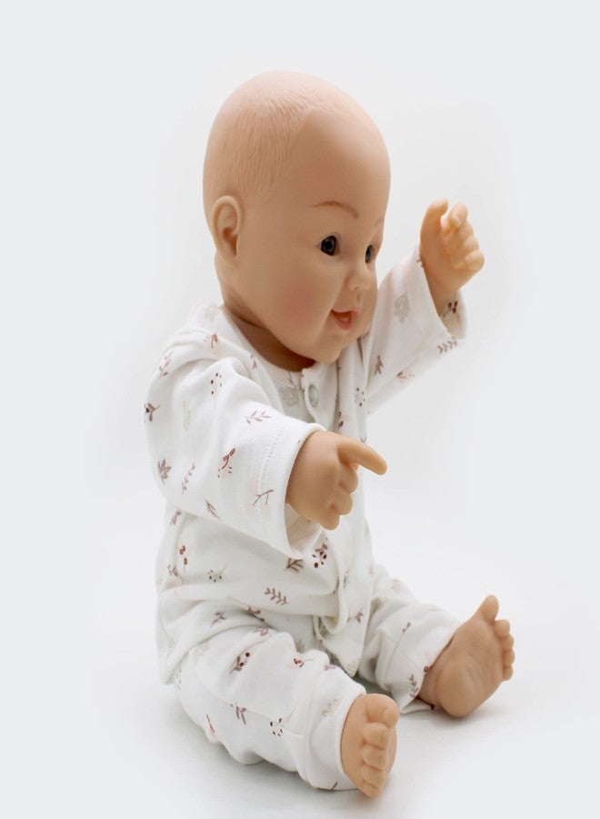 Trender Unisex Organic Cotton Front open T-Shirt Pyjama Set For New Born Baby Boys & Girls - White (for 18-24 Month) - Image 2