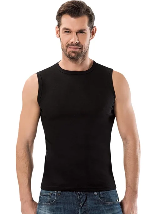 Anıt Sleeveless Crew Neck Rib Singlet 1108-1