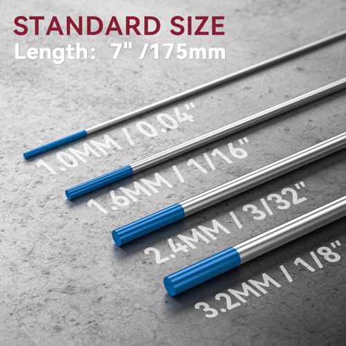 ARCCAPTAIN TIG Welding Tungsten Electrode Blue 2% Lanthanated 10-Pack 1/16" x 7" (WL20/EWLa-2) - Image 3