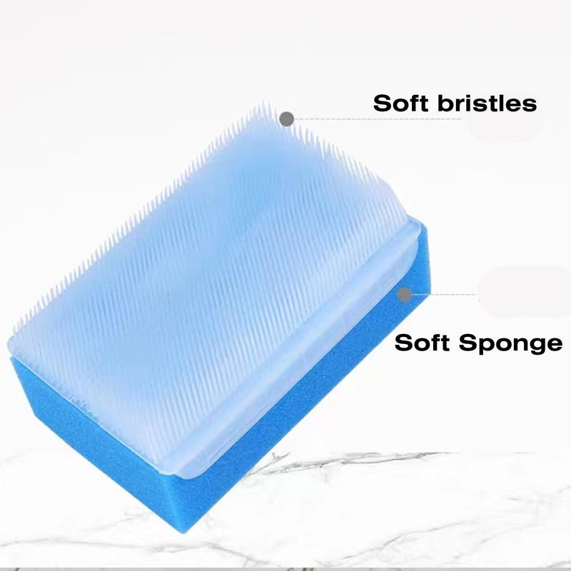 MR LION Baby Bath Sponges for Newborns - Baby Cradle Cap Brush - Cradle Cap Comb for Babies (Pack of 6) (Mixed Color B) - Image 3