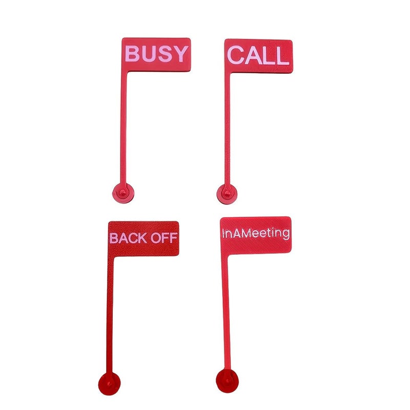 Meet Model Busy Sign Monitor Flag Fun Office Desk Gift For Home Office - Image 4