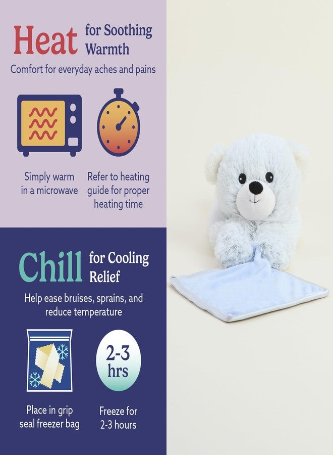 warmies Stuffed Animal Security Blankets for Babies, Brown Bear - Microwavable & Weighted Stuffed Animal Blanket for Baby Boys & Girls - Cute Soft Plush Toys with Child Safe Design for All Ages - Image 5