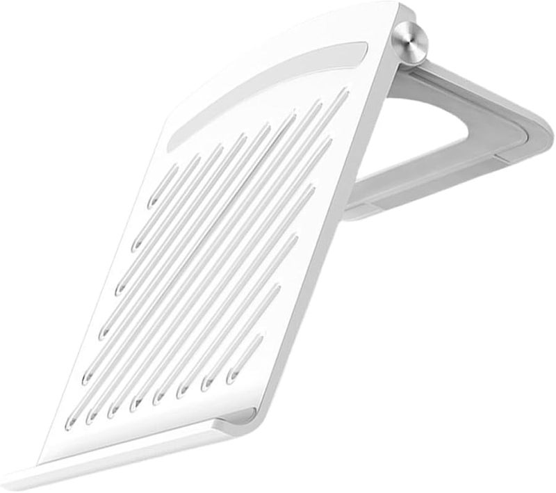 Foldable Adjustable Laptop Stand White Portable Multi Angle Cooling Riser For Home Office - Image 1