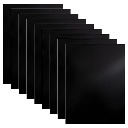 BENECREAT 10 Sheets Black Laser Engraving Testing Paper A4 11x8.3 Inch Double Sides Laser Marking Paper for Fiber Laser Marking and Engraving Laser Cutting Marking Machine - Image 1