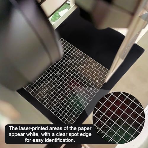 BENECREAT 10 Sheets Black Laser Engraving Testing Paper A4 11x8.3 Inch Double Sides Laser Marking Paper for Fiber Laser Marking and Engraving Laser Cutting Marking Machine - Image 4