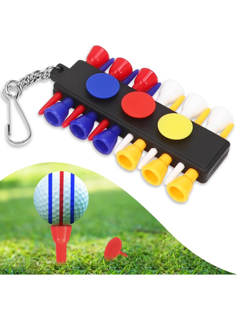 SOLARAE Golf Ball Marker, 6 Letter Stencils Kit, 3 Ball Markers Stencils, 3 Color Line Markers Pens, Triple Track Plastic Golf Ball Marking Alignment Tool Kit - Image 4