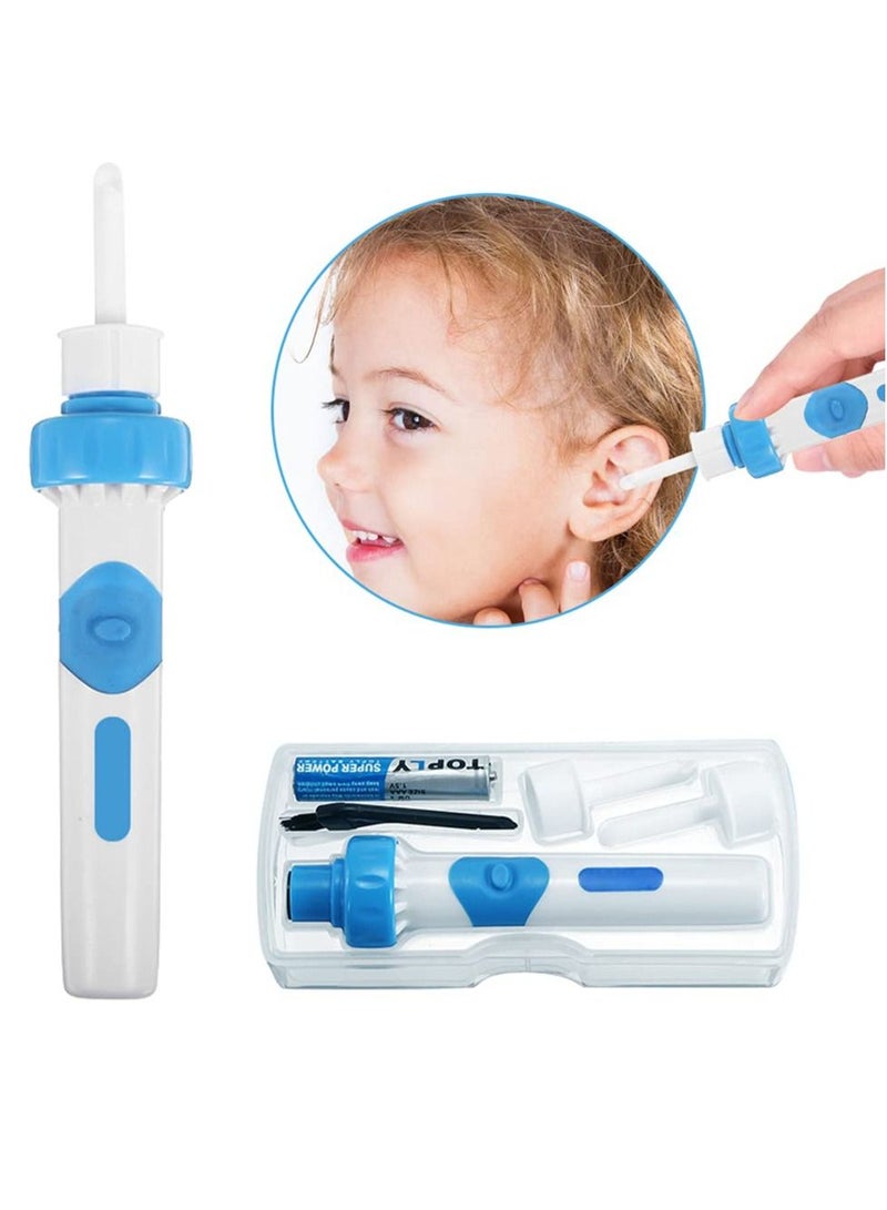 KASTWAVE Earwax Removal Kit Ear Cleaner, Portable Automatic Electric Vacuum Wax Safe and Comfortable Cleaner Easy Remover Soft Prevent Clean Tools Set for Adults Kids - Image 1