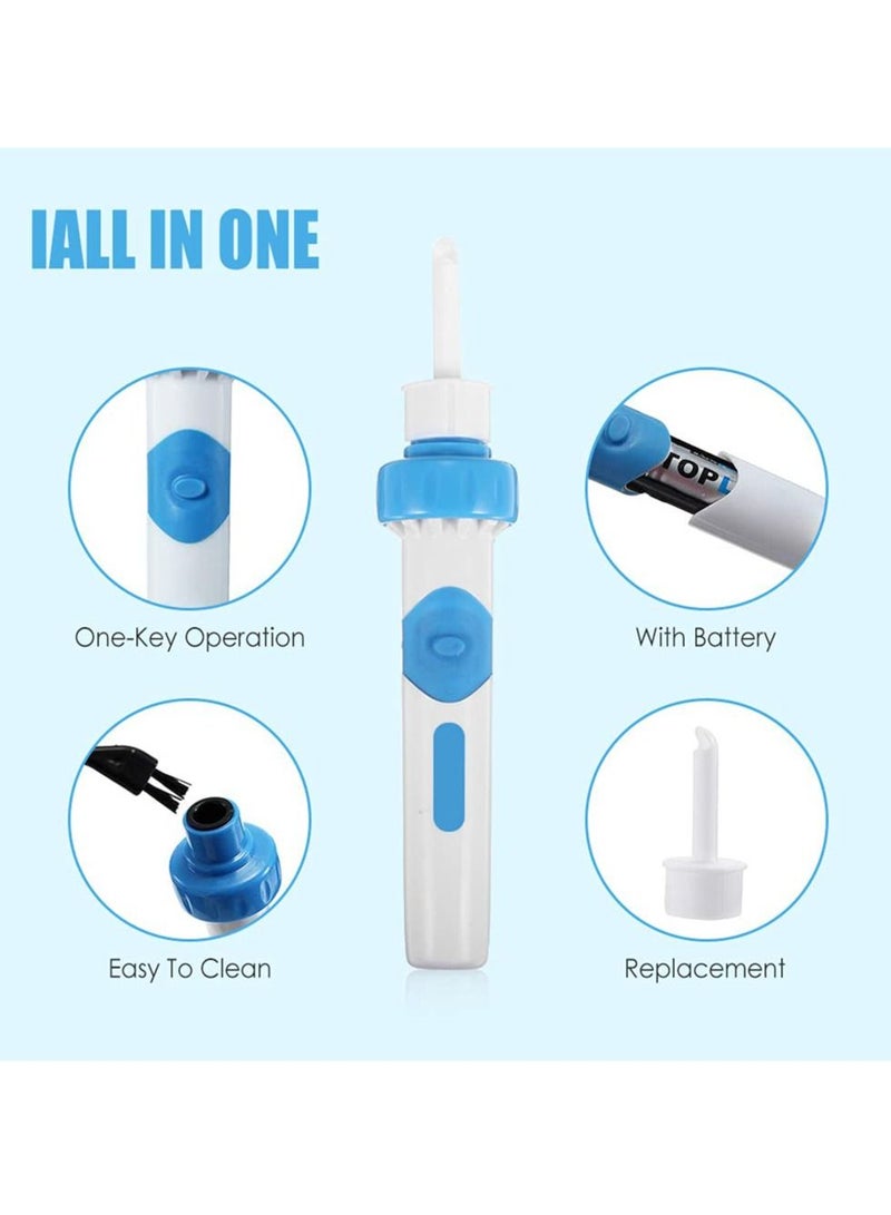 KASTWAVE Earwax Removal Kit Ear Cleaner, Portable Automatic Electric Vacuum Wax Safe and Comfortable Cleaner Easy Remover Soft Prevent Clean Tools Set for Adults Kids - Image 5